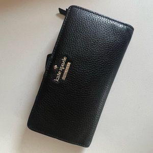 Kate Spade Staci Large Slim Bifold Wallet Black